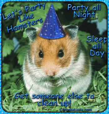 Another graduation image: (HamsterParty) for MySpace from ChromaLuna