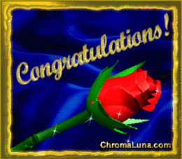 Another compliments image: (Rose_Congratulations) for MySpace from ChromaLuna