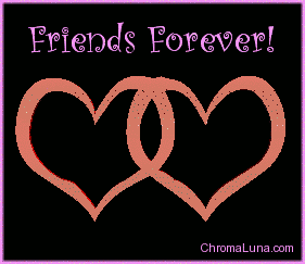 Another friendship image: (friends_forever_linked_hearts) for MySpace from ChromaLuna