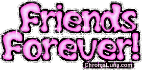 Another friendship image: (friends_forever_pink) for MySpace from ChromaLuna