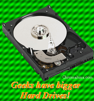 Another geek image: (geekharddrive3) for MySpace from ChromaLuna