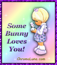 Another greetings image: (SomeBunnyLovesYou) for MySpace from ChromaLuna