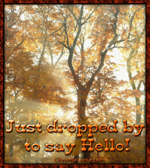 Another greetings image: (Trees_Light_Hello) for MySpace from ChromaLuna
