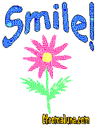 Another greetings image: (smile_flower2) for MySpace from ChromaLuna