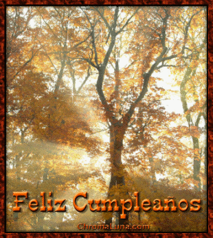 Another cumpleanos image: (Trees_Light_Cumpleanos) for MySpace from ChromaLuna