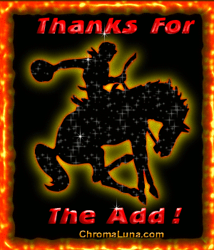 Another responses image: (Bronco_Thanks) for MySpace from ChromaLuna