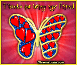 Another responses image: (Butterfly_Thanks_Friend) for MySpace from ChromaLuna