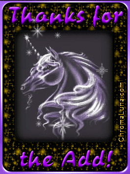 Another responses image: (Unicorn_Thanks) for MySpace from ChromaLuna