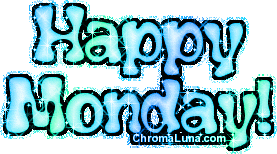 Another monday image: (happy_monday_blue) for MySpace from ChromaLuna