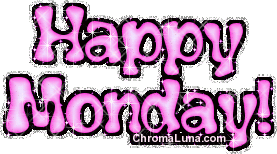 Another monday image: (happy_monday_pink) for MySpace from ChromaLuna