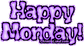 Another monday image: (happy_monday_purple) for MySpace from ChromaLuna