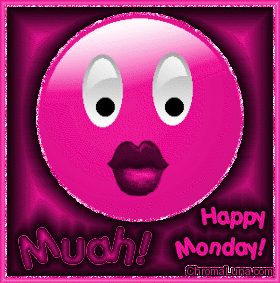 Another monday image: (muah_happy_monday) for MySpace from ChromaLuna