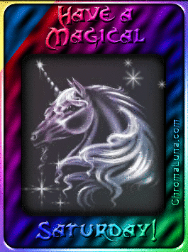 Another saturday image: (Magical_Saturday_Unicorn) for MySpace from ChromaLuna