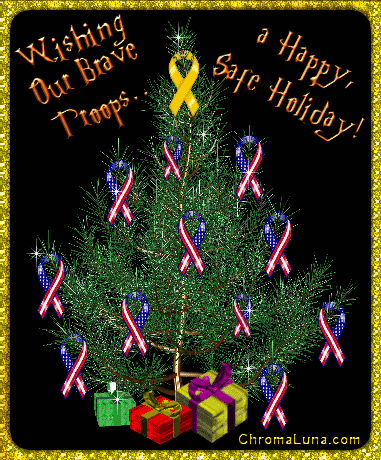 Another christmas image: (Brave_Troops_Holiday) for MySpace from ChromaLuna
