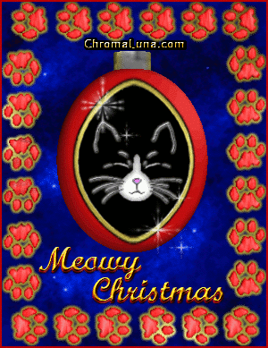 Another christmas image: (Cat_Christmas_Ornament) for MySpace from ChromaLuna