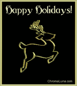 Another christmas image: (Happy_holidays_3d_reindeer) for MySpace from ChromaLuna