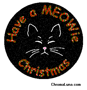 Another christmas image: (MeowieB) for MySpace from ChromaLuna.com