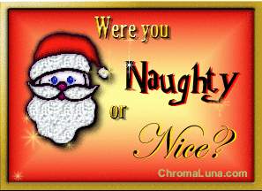Another christmas image: (NaughtyOrNice) for MySpace from ChromaLuna.com