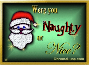 Another christmas image: (NaughtyOrNice2) for MySpace from ChromaLuna.com