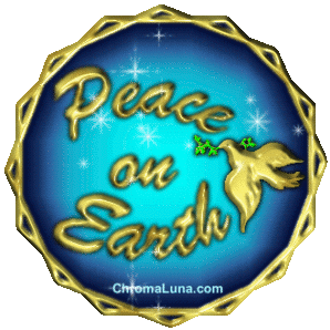 Another christmas image: (Peace on Earth) for MySpace from ChromaLuna.com