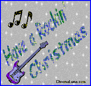 Another christmas image: (RockinChristmas) for MySpace from ChromaLuna.com