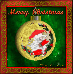 Another christmas image: (Santa_Ornament2) for MySpace from ChromaLuna
