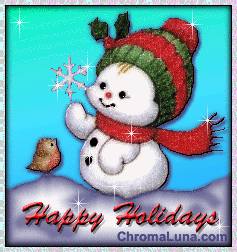 Another christmas image: (Snowman1) for MySpace from ChromaLuna
