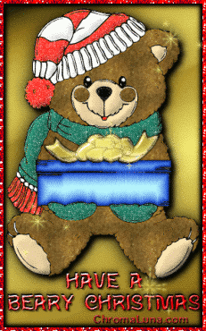 Another christmas image: (TeddyChristmas1) for MySpace from ChromaLuna