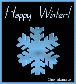 Another christmas image: (happy_winter_3d_snowflake) for MySpace from ChromaLuna