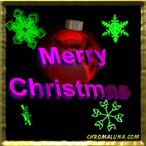 Another christmas image: (xmasbulb3d-3) for MySpace from ChromaLuna