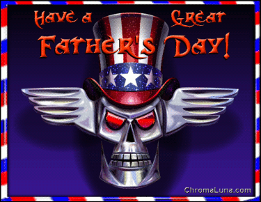 Another fathersday image: (FathersDay_Skull) for MySpace from ChromaLuna