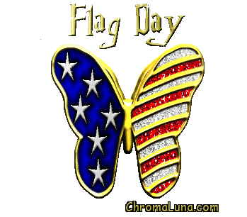Another flagday image: (ButterflyFlag) for MySpace from ChromaLuna