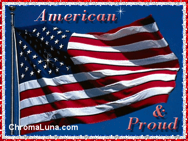 Another flagday image: (ProudAmerican) for MySpace from ChromaLuna