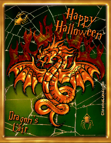 Another halloween image: (Dragon_Halloween2) for MySpace from ChromaLuna