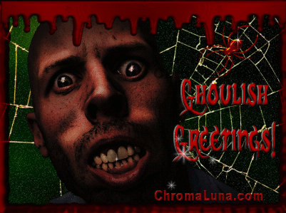 Another halloween image: (Ghoulish_Halloween) for MySpace from ChromaLuna