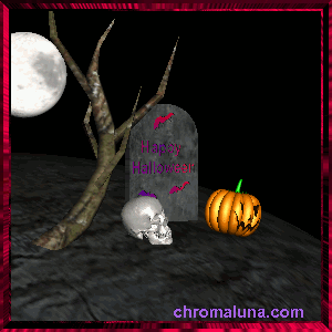 MySpace Halloween Comment - Animated Graveyard.
