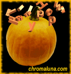Another halloween image: (PumpkinLetter2) for MySpace from ChromaLuna