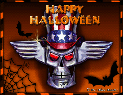 Another halloween image: (Skull-Halloween) for MySpace from ChromaLuna