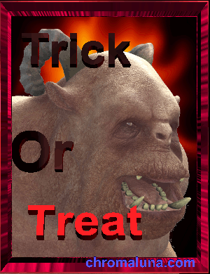 Another halloween image: (TrollTrickOrTreat) for MySpace from ChromaLuna