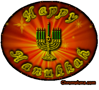 Another hanukkah image: (HappyHanukkah2B) for MySpace from ChromaLuna
