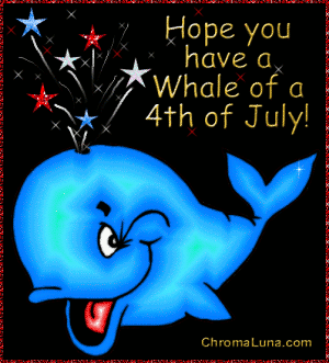 Another july4th image: (4thJulyWhale) for MySpace from ChromaLuna