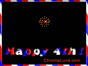 Another july4th image: (FireworksStars) for MySpace from ChromaLuna