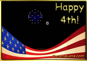 Another july4th image: (FlagFireworks3) for MySpace from ChromaLuna