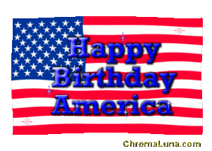 Another july4th image: (HappyBirthdayAmerica) for MySpace from ChromaLuna