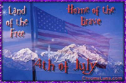 Another july4th image: (HomeOfTheBrave) for MySpace from ChromaLuna