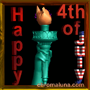 Another july4th image: (Liberty_Torch_4th_of_July) for MySpace from ChromaLuna