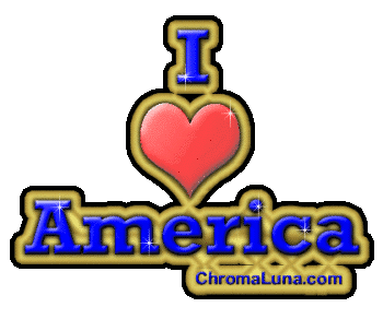 Another july4th image: (LoveAmerica) for MySpace from ChromaLuna
