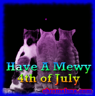Another july4th image: (cats_4th_of_july) for MySpace from ChromaLuna