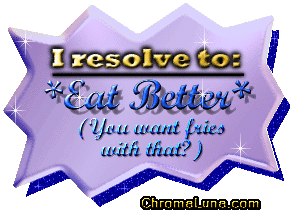 Another newyear image: (EatBetter) for MySpace from ChromaLuna