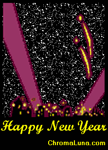 Another newyear image: (Fireworks) for MySpace from ChromaLuna